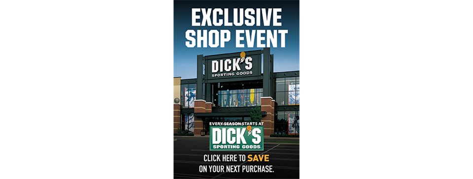 DICK’S Sporting Goods 20% off Shop Event Aug 26-29